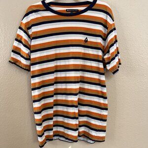 Matix Turkey Stopnik Rascal Knit Crew T-Shirt Mens L Striped Cotton Casual Top